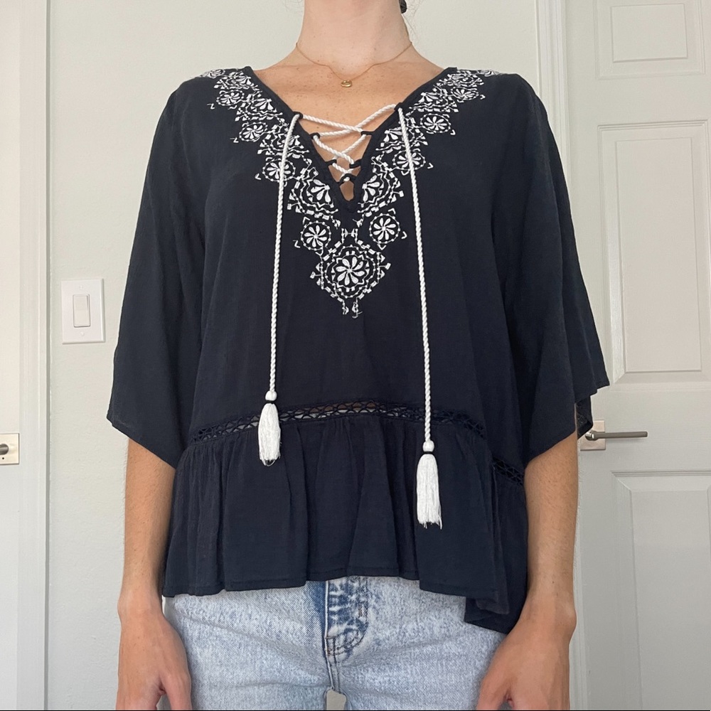 ABERCROMBIE AND FITCH BOHO TOP